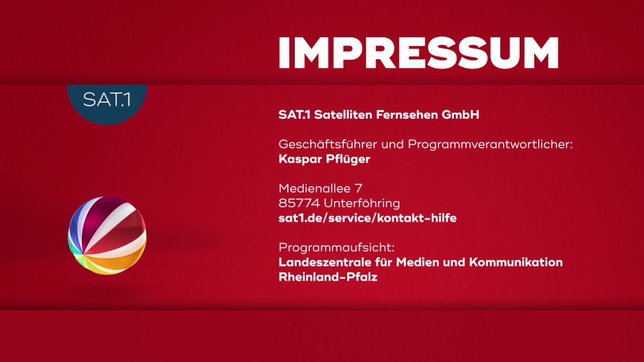 SAT.1 - Impressum + Ball (2017) [1080i nativ]