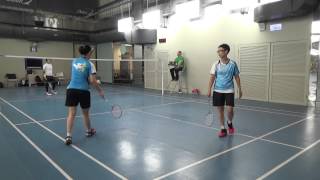 20150920 大台北聯盟秋季賽WD楊瑞珠+蔡舒羽(FUMA)vs錢家慧+李康琪(康寧)