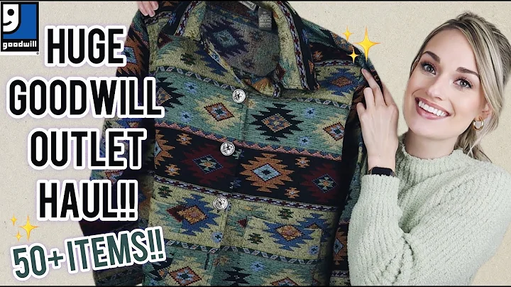 HUGE 50 Item Goodwill Outlet [Bins] Thrift Haul!! Amazing Finds to Resell on Poshmark for a Profit $