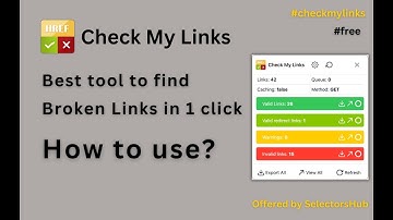 How to use Check My Links Extension | Free Browser Plugin to find Broken Links of Website in 1 Click