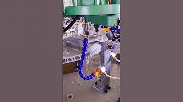 Automatic drilling and tapping machine aluminum radiator  #machine #factory