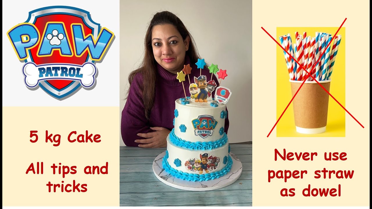 5 kg two tier cake | Paw patrol cake | Cake by homebaker | Cake vlog