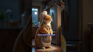 3AM Fridge Mystery! 🐱 Meow Meow the Detective Cat | TooniPaws Shorts