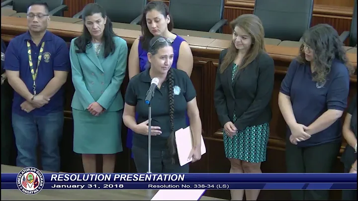 Resolution Presentation - Telena C. Nelson - January 31, 2018