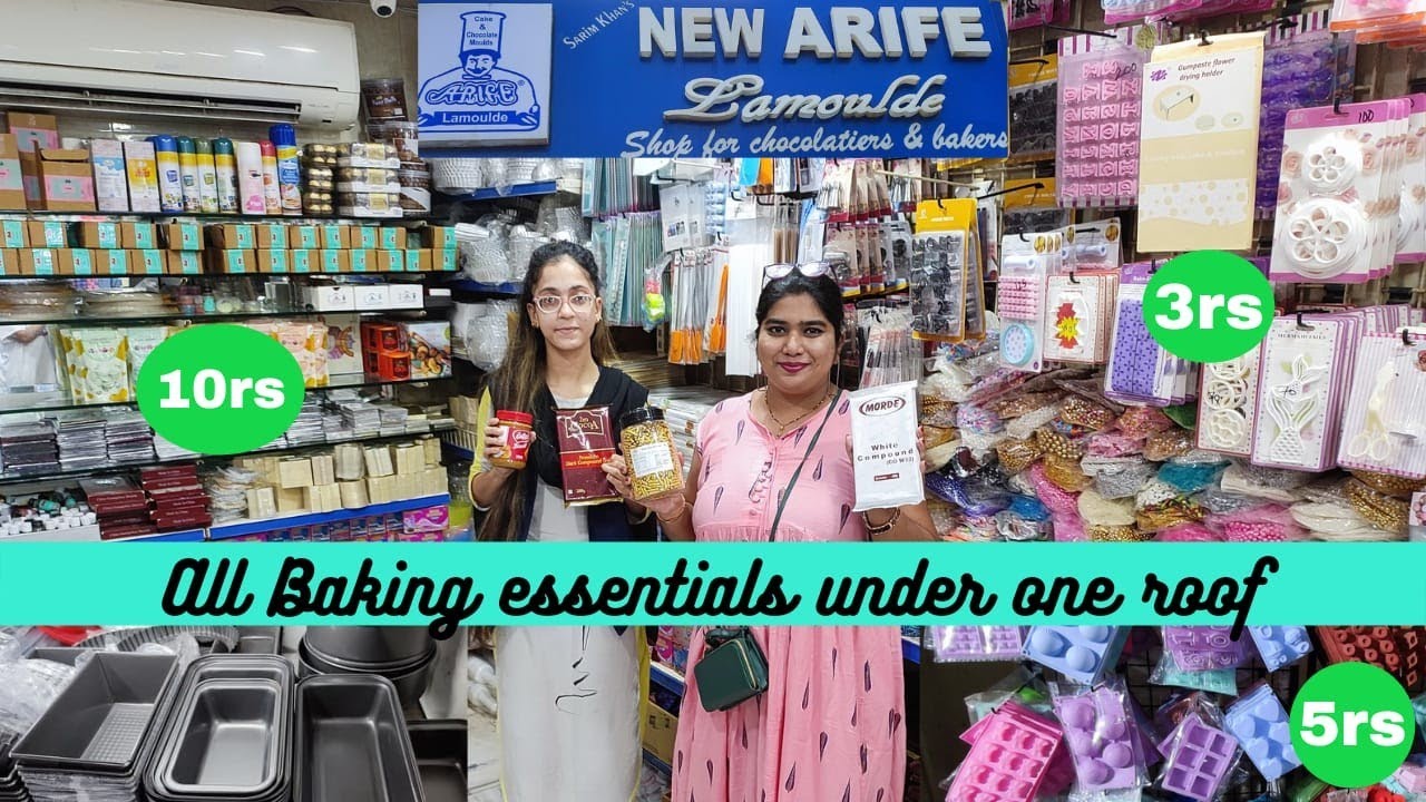 Mumbai Cake Baking Material Shop | Cake Tools,Moulds @5rs | Arife lamaoulde