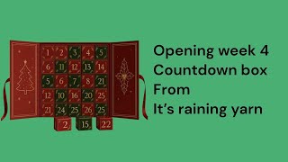 Unboxing : Count down Box from  ⁨@itsrainingyarn⁩  Russ Part 4