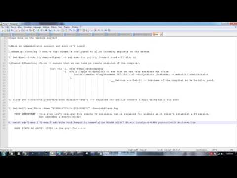 Ansible-windows basic playbnook