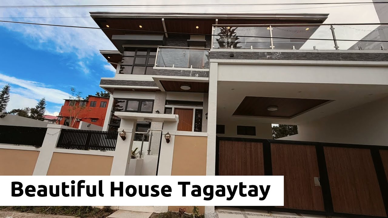 Очень привлекательный современный новый дом на продажу в Тагайтае | Обзор дома F91