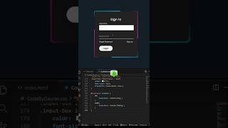 Amazing Animated Login Form 😍 Pure CSS #shorts