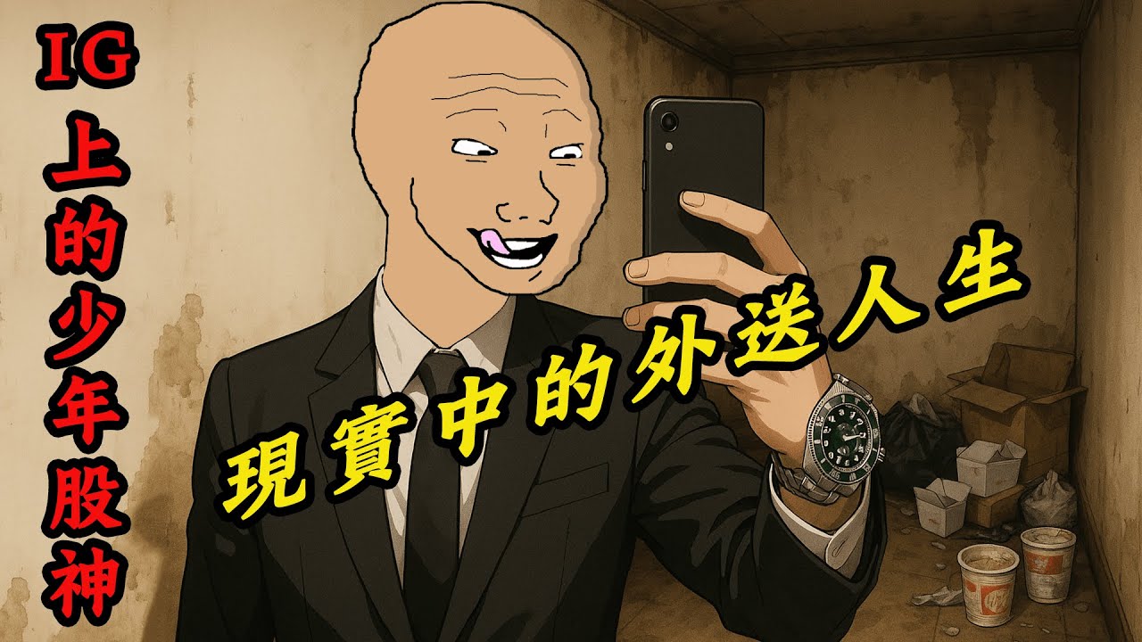 虛榮猴的一生，死要面子活受罪 | IG上的少年股神 | wojak | 動畫 | 精緻窮 | 外送人生 | 虛榮心 | 現實