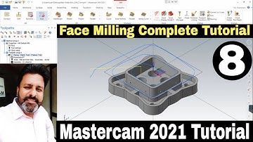 Mastercam 2021 Tutorial for beginners | Mastercam 2021 Face Milling | Face Milling Mastercam 2021