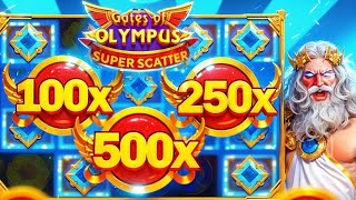 ДОЖАЛ!!! ПОЙМАЛ 500X И МОЩНО ЗАНЁС В GATES OF OLYMPUS SUPER SCATTER!