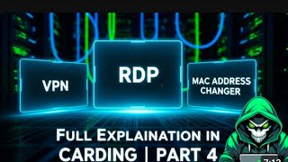 What is VPN, RDP & MAC Address Changer? Full Explanation in Carding | PART 4