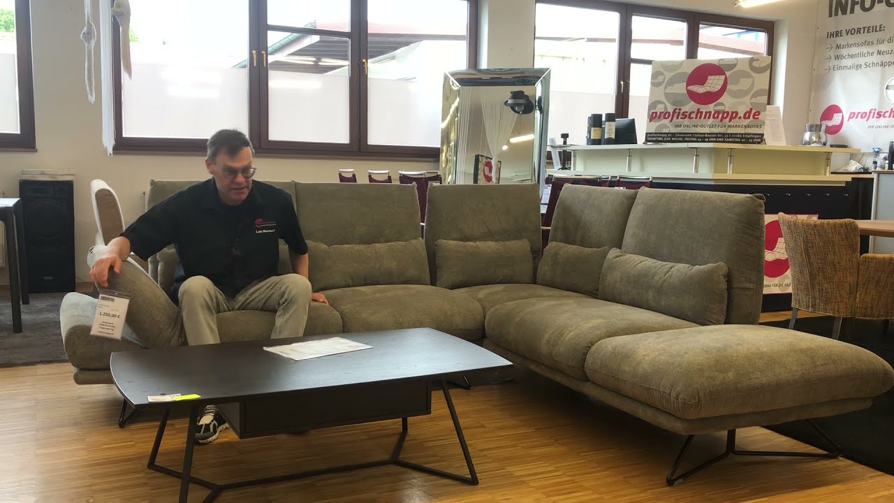 profischnapp  designwerk  CONSTELLATION  Eckgruppe 2tlg  Armteilverstellung Stoff Los Angeles stone