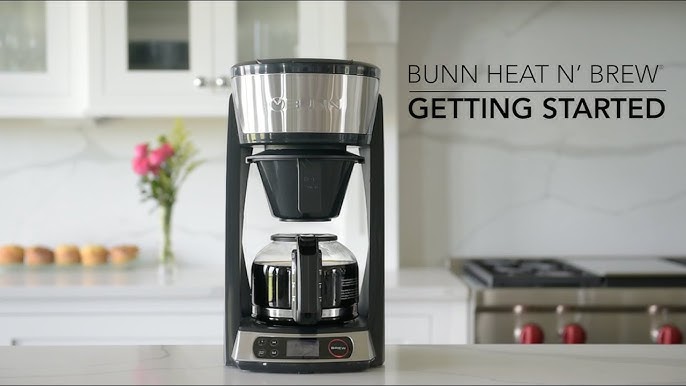 BUNN Heat N Brew Programmable Coffee Maker, 10 cup, Stainless Steel