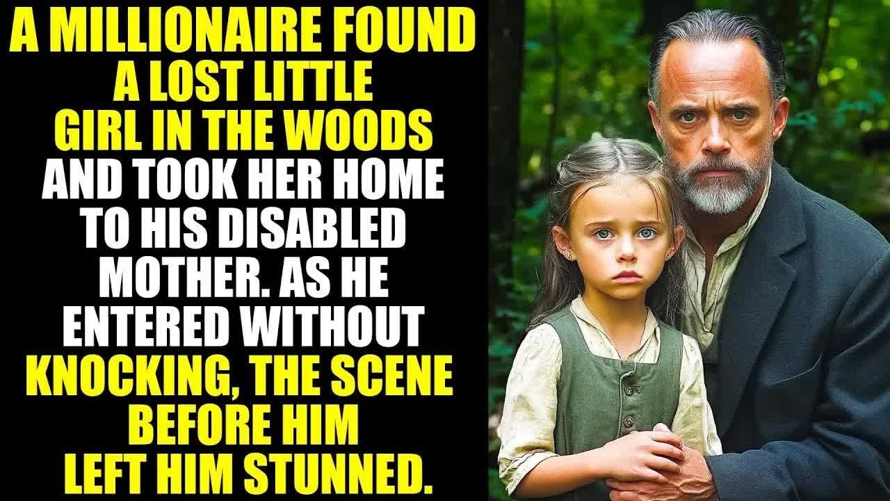 A Wealthy Man Found a Lost Girl in the Forest and Brought Her Back to Her Mother’s House.