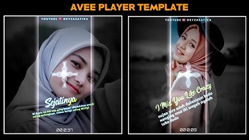 Avee Player Story Glass Bar Free Download Template  & Cara pake di Apk Avee Player
