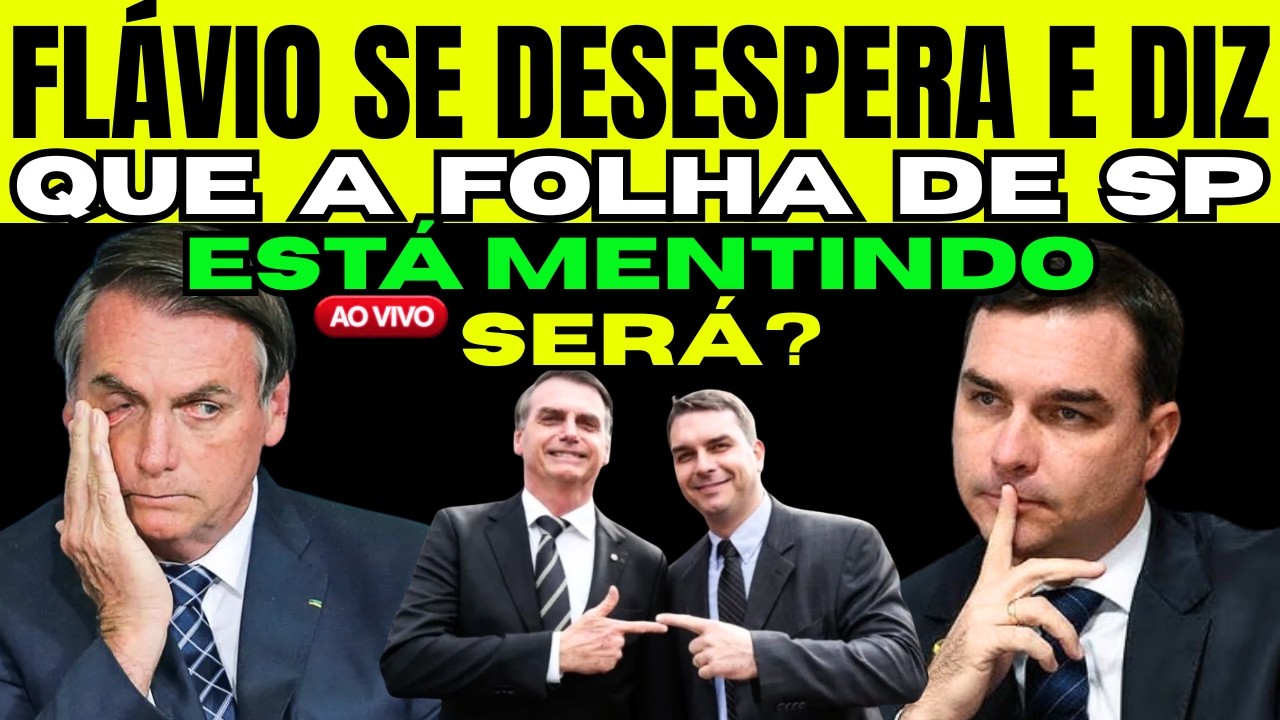 DESESPERO! Revelções bombásticas! Flávio Bolsonaro: O que ele não quer que você saiba!