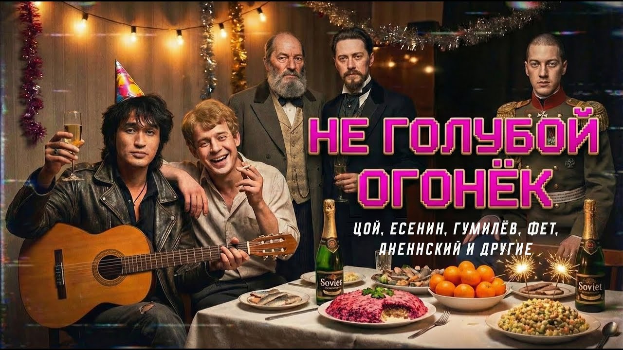 🎤⚡Концерт, которого не было. Цой, Есенин, Гумилёв и другие. НЕ ГОЛУБОЙ ОГОНЁК 2026