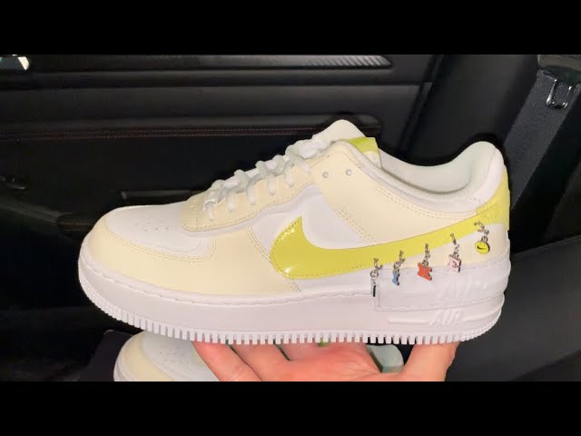 Nike Air Force 1 Shadow SE Pale Ivory Light Zitron shoes - YouTube