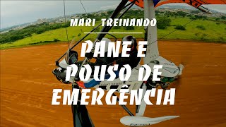 Mari Treinando Pane e Pouso de Emergência | Instrução Trike