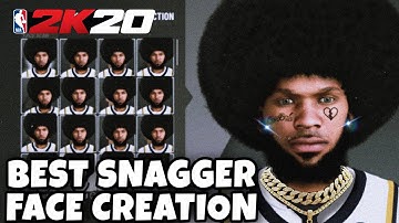 *NEW*  BEST SNAGGER FACE CREATION TUTORIAL IN NBA2k20! LOOK LIKE COMP IN NBA2k20 BEST FACE CREATION!