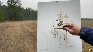 видео: Рисуем сосны. Мастер-класс картинка: Рисуем сосны. Мастер-класс