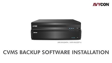 Avycon CVMS Backup Software Installation Via PC