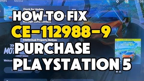 How To Fix PS5 Error CE-112988-9 The Content Cannot be Purchased