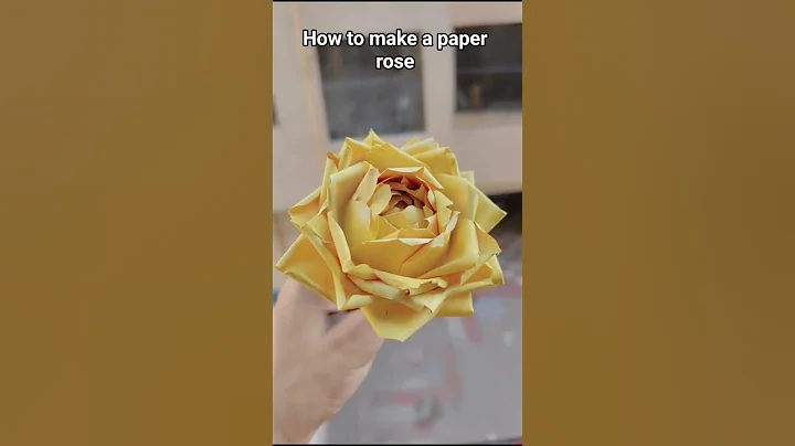 How to make Rose from paper | Flower making with paper | paper rose #diy #shorts