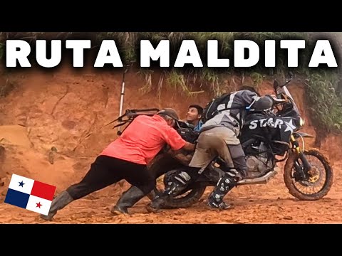 Me SALVAN dos HOMBRES en RUTA MALDITA de PANAMÁ 🇵🇦 / Cap 117 / USHUAIA a ALASKA en MOTO