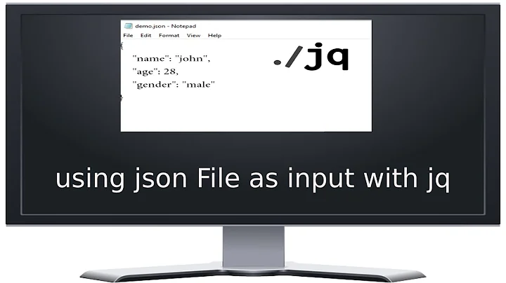 How to use json file with jq