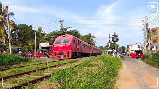 Class S11 Train in Puttalam Line near Peralanda Railway Crossing in Sri Lanka | SLR