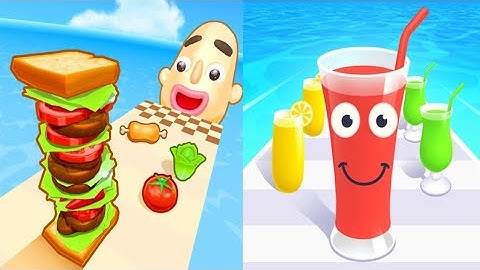 Sandwich Runner vs Juice Run - SpeedRun Android iOS walkthrough