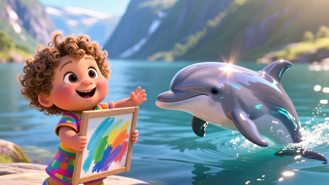 Dolphin Earth Day Signs 🌍🐬✨ | Fantasy Song for Kids | Learn Colors and Gentle Earth Day Magic