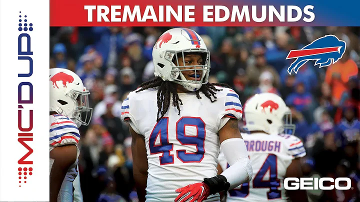 Tremaine Edmunds Mic'd Up presented by GEICO | Buf...