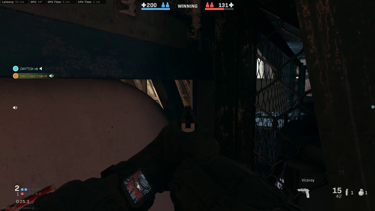 COD:MW Laser through wall glitch