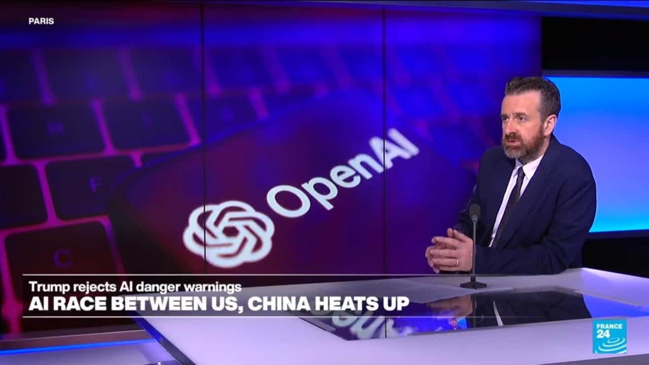 AI race between US, China heats up as Trump rejects danger • FRANCE 24 English