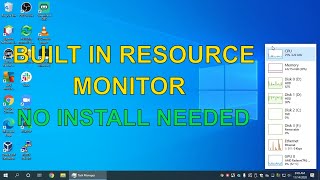 On screen system statistics in Windows 10 without installing more software!