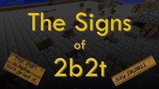 The Signs of 2b2t