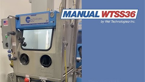 Wet Blast Stainless Steel 36 inch Cabinet Demo