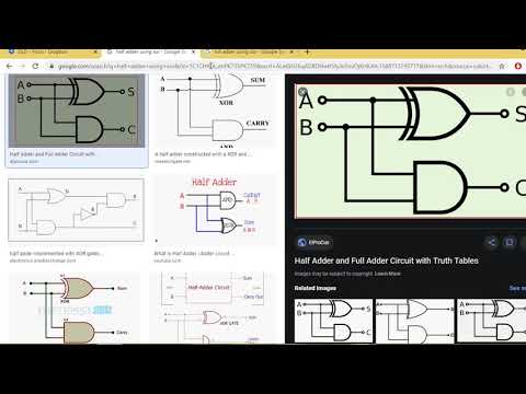 DLD | Half Adder and Full Adder using XOR in Proteus