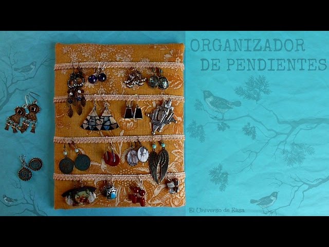 Organizador de aretes casero DIY, Solountip.com