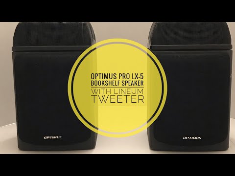 Optimus Pro Lx 5 Bookshelf Speaker S With Lineum Tweeters Video