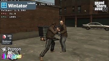 GTA IV COMPLETE EDITION on Android | Winlator Ludashi v2.6.1 | Snapdragon 680 | 4gb ram