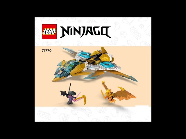 LEGO Instructions | NINJAGO | 71770 | Zane's Golden Dragon Jet