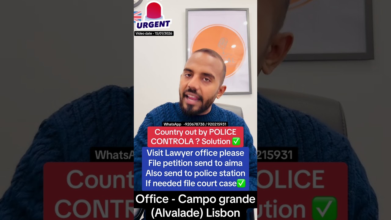 Country out by POLICE CONTROLA ? Solution ✅ ®Live Portugal By Harry | Advocate Harry | Portugal news