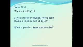 Halving odds using evens