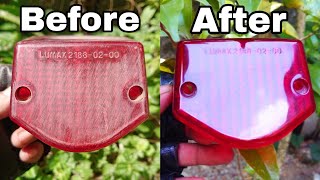 How to polish plastic parts motorcycles |100% Scratches remove mirror finish polish💎