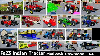FS23 New Biggest Indian Tractor Modpack 2026 | All Realistic Mods + Free Download 🚜🔥 Sunday Special😱